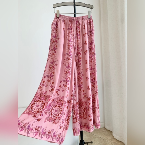 Sold Out Final Sale Spell Rebel Spirit Wide Leg Pant In Zinnia - Picture 9 of 15